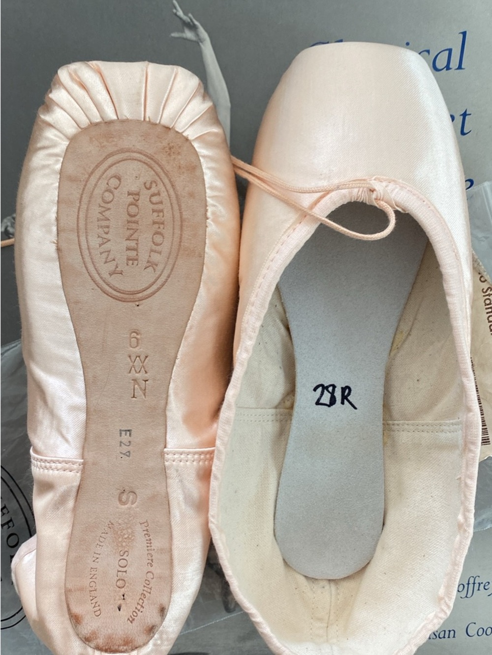 Suffolk Pointe Company Women's Ballet Flats in Pale Pink Satin